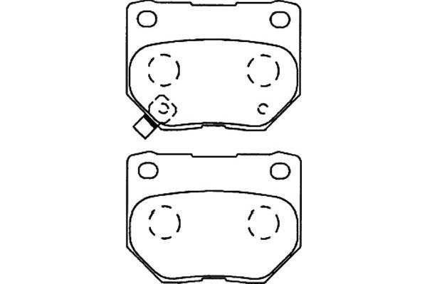 KAVO PARTS Комплект тормозных колодок, дисковый тормоз BP-8015
